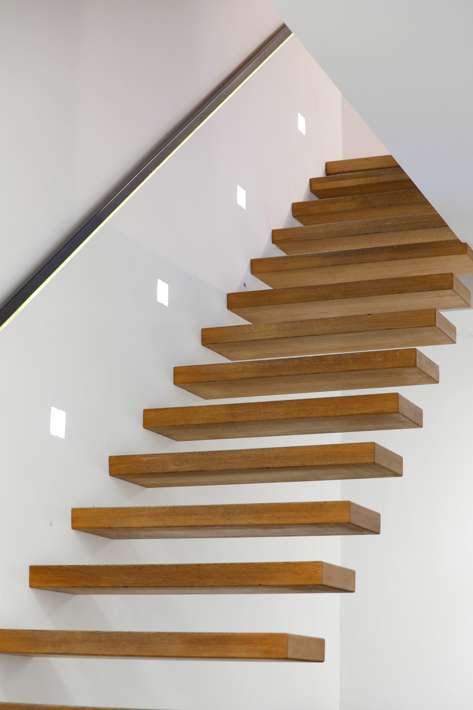 Freitragende Treppe, Architekturfotografie