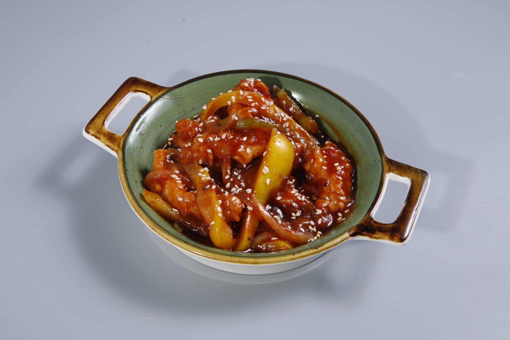 Süß-saures Hähnchen mit Sesam