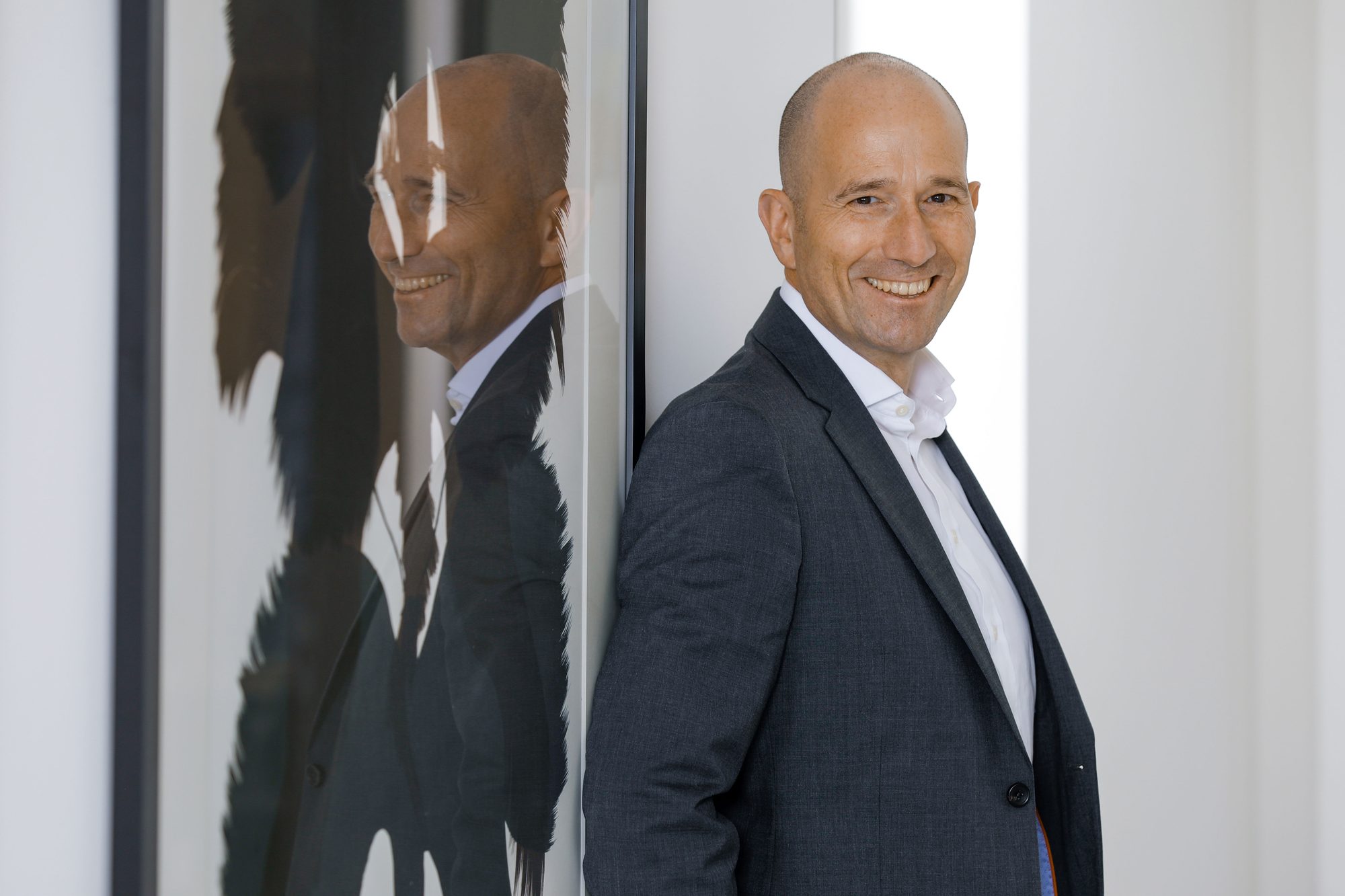 Business-Portrait mit Spiegelung