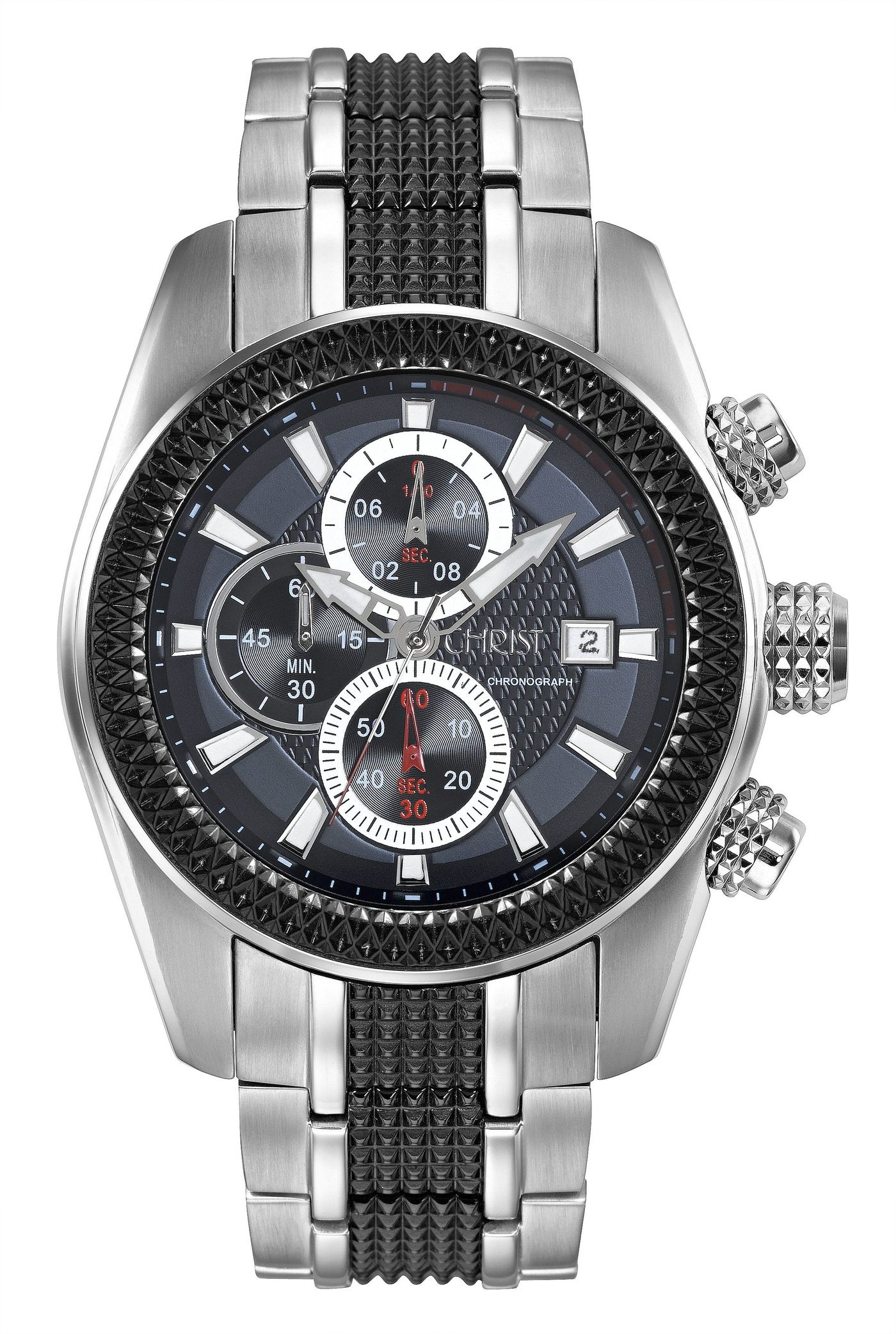 Luxus-Chronograph mit Edelstahlarmband